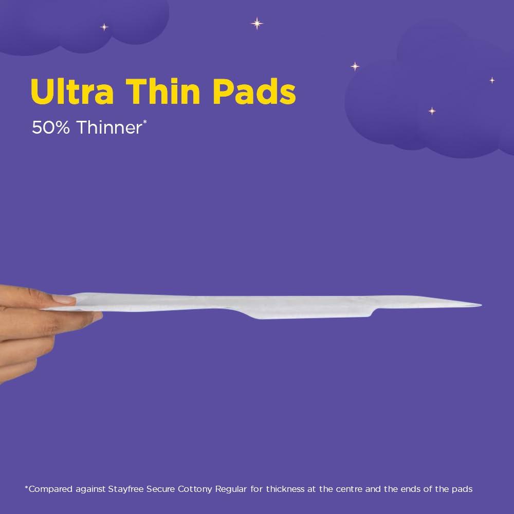 Stayfree Stayfree Dry Max All Night XL Dry Cover Sanitary Pads For Women With Wings, 28 Pads