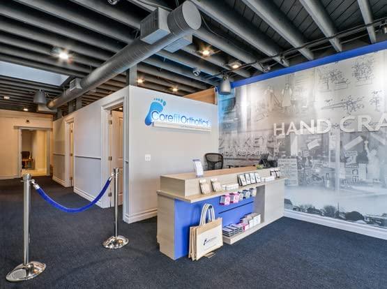 Corefit Orthotics Corefit Orthotics Medical Grade Custom Orthotics Plantar Fasciitis Pain Relief - Made in USA Since 1932 - Arch Supports Orthotic Inserts for High/Flat Arch (Gray, Womens 6 to 6 1/2)