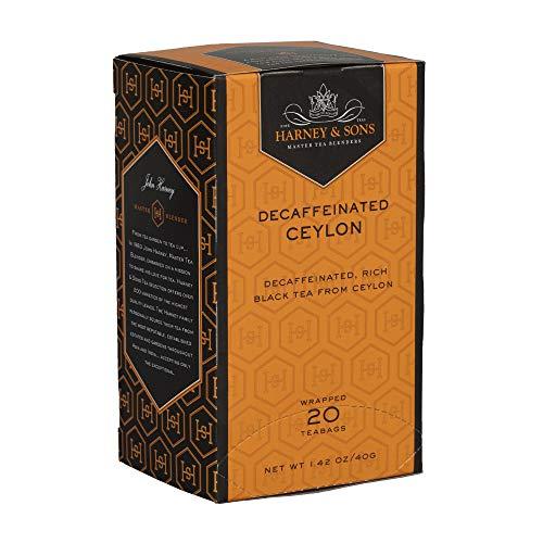 Harney & Sons Harney & Sons Black Tea, Decaffeinated Ceylon, 20 Tea Bags, 1.26 oz./36 grams