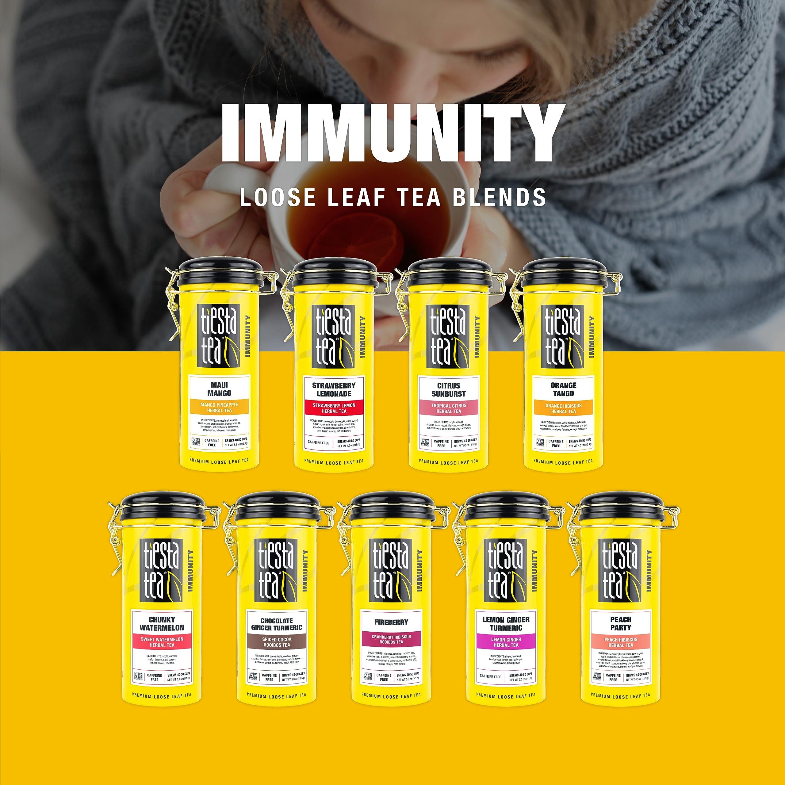 Tiesta Tea Tiesta Tea - Peach Party | Peach Hibiscus Herbal Tea | Premium Loose Leaf Tea Blend | Non-Caffeinated Fruit Tea | Make Hot or Iced & Up to 50 Cups | Made w/Natural Ingredients - 4.5oz Refillable Tin