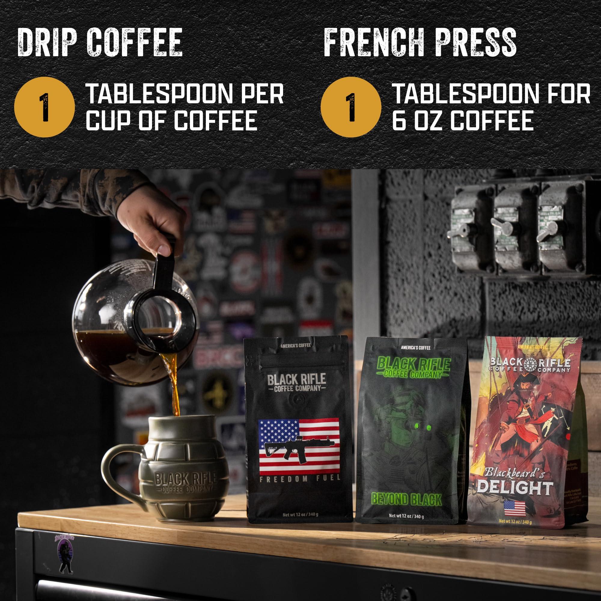 Black Rifle Coffee Company Black Rifle Coffee Company Beyond Black, Dark Roast Ground Coffee, 12 OZ Bag