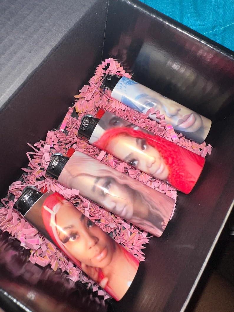 CONNYAM Custom Lighters' Pictures, Lighter Photo Wraps, Custom Lighter Personalize Your Own Pictures,Suitable for Bic Pocket Lighter, Ideal for Company Gifts and Wedding Favors(Lighter Not Included) (300)