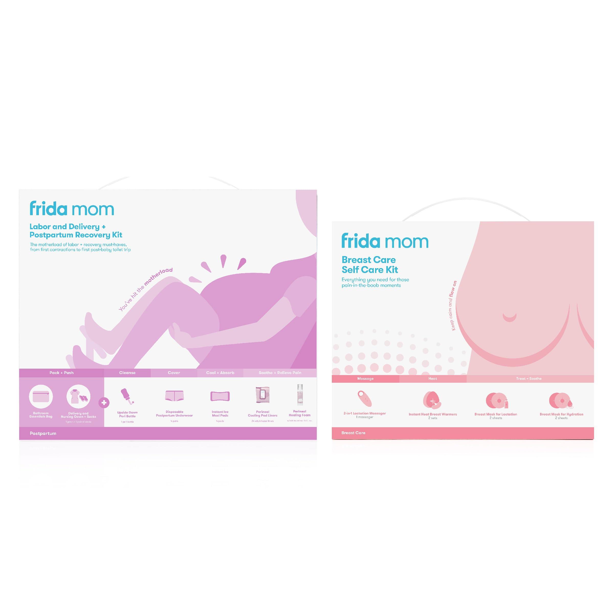 Frida Baby Frida Mom Labor and Delivery + Postpartum Recovery Kit + Breast Care Self Care Kit