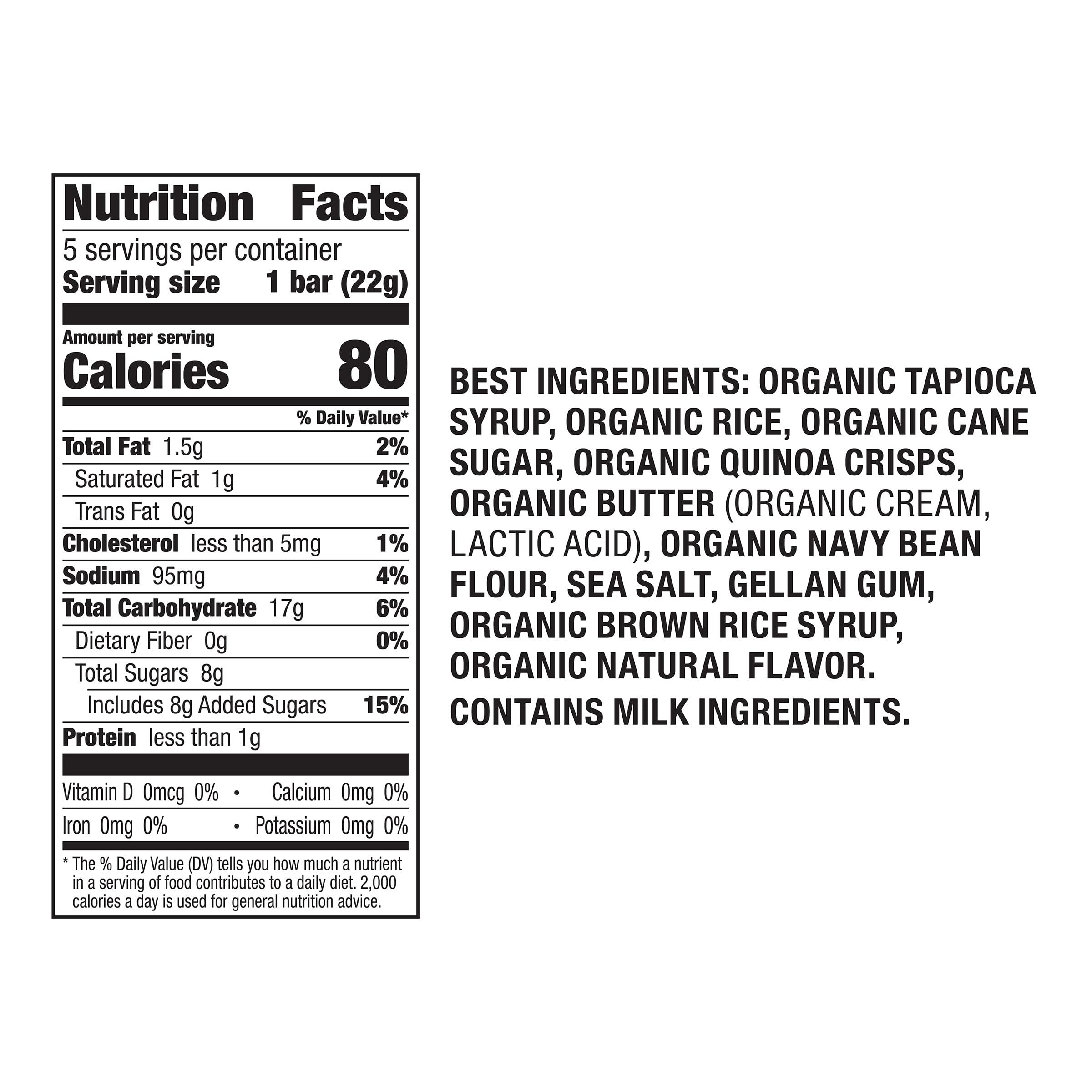 Annie's Homegrown Annie\'s Organic Original Crispy Snack Bars, Gluten Free, 3.9 oz, 5 ct.