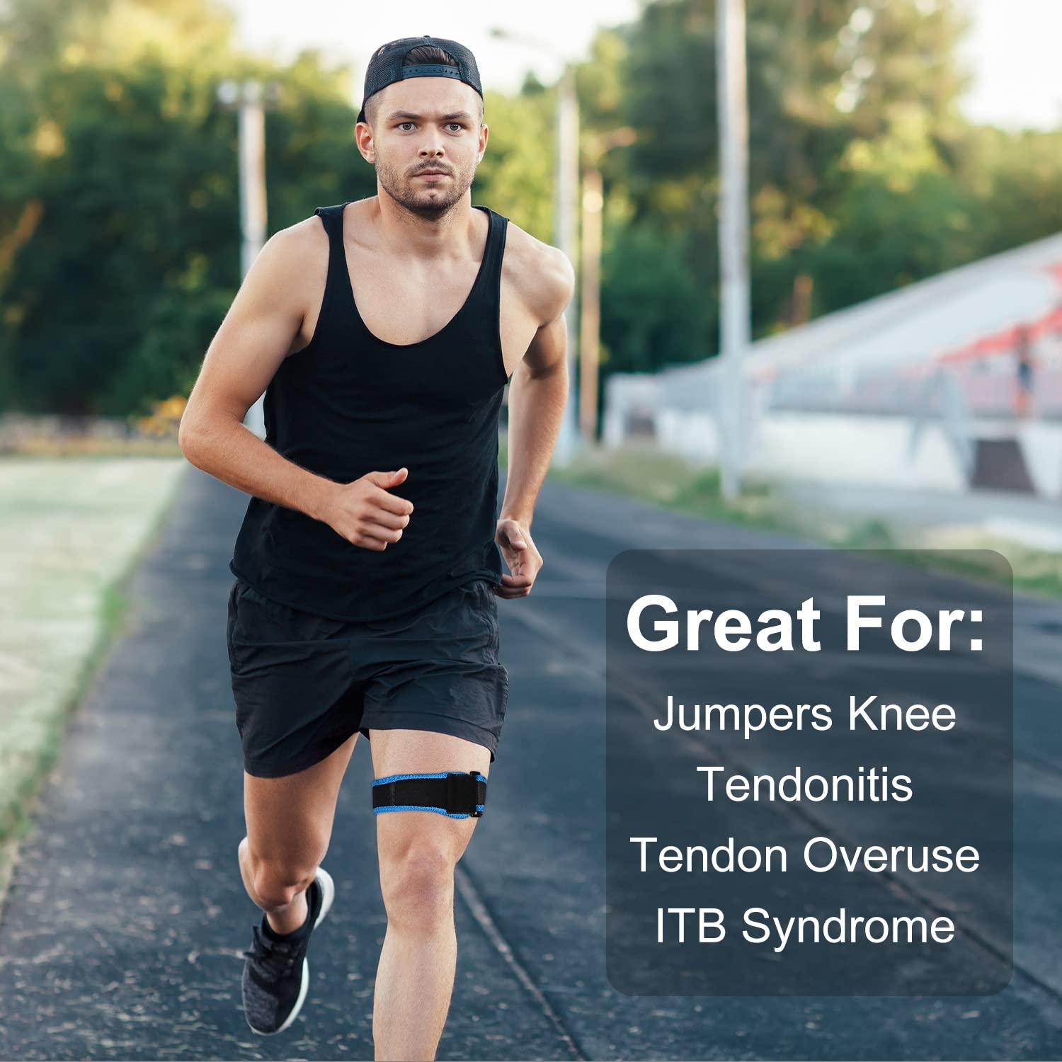 supregear supregear IT Band Strap - Iliotibial Band Compression Wrap, Adjustable Knee Thigh Hip & ITB Support Brace Patellar Tendonitis Stabilizer for Running and Exercise - Men, Women