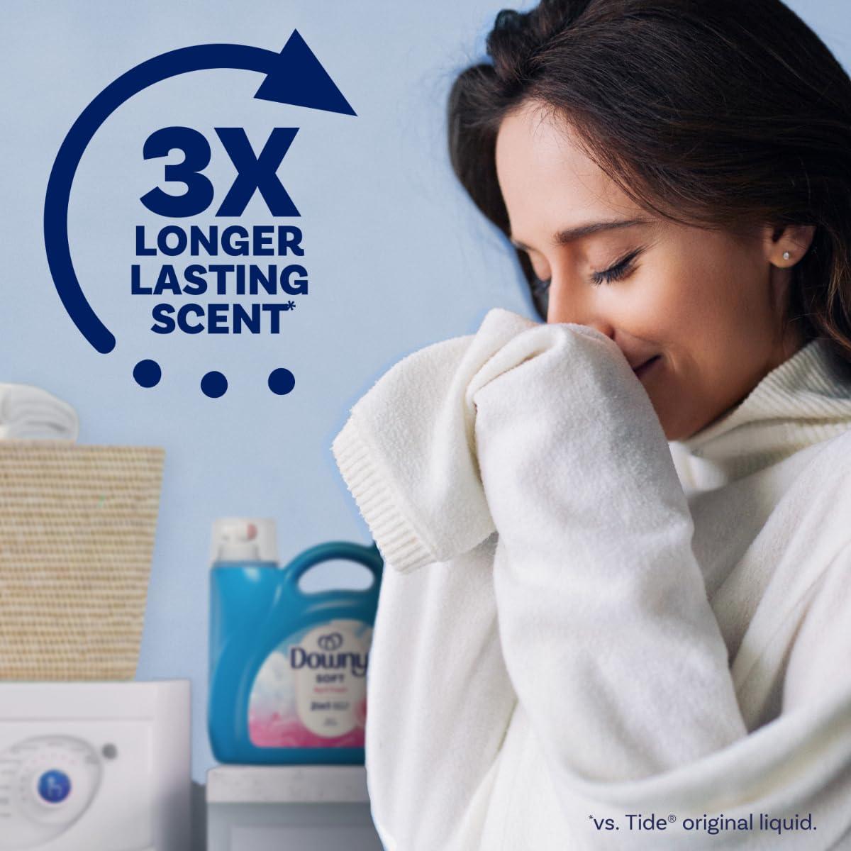 Downy Downy Fabric Softener Liquid, April Fresh Scent, 140 fl oz, 190 Loads, HE Compatible, Downy Fabric Softener, Liquid Fabric Softener, Laundry