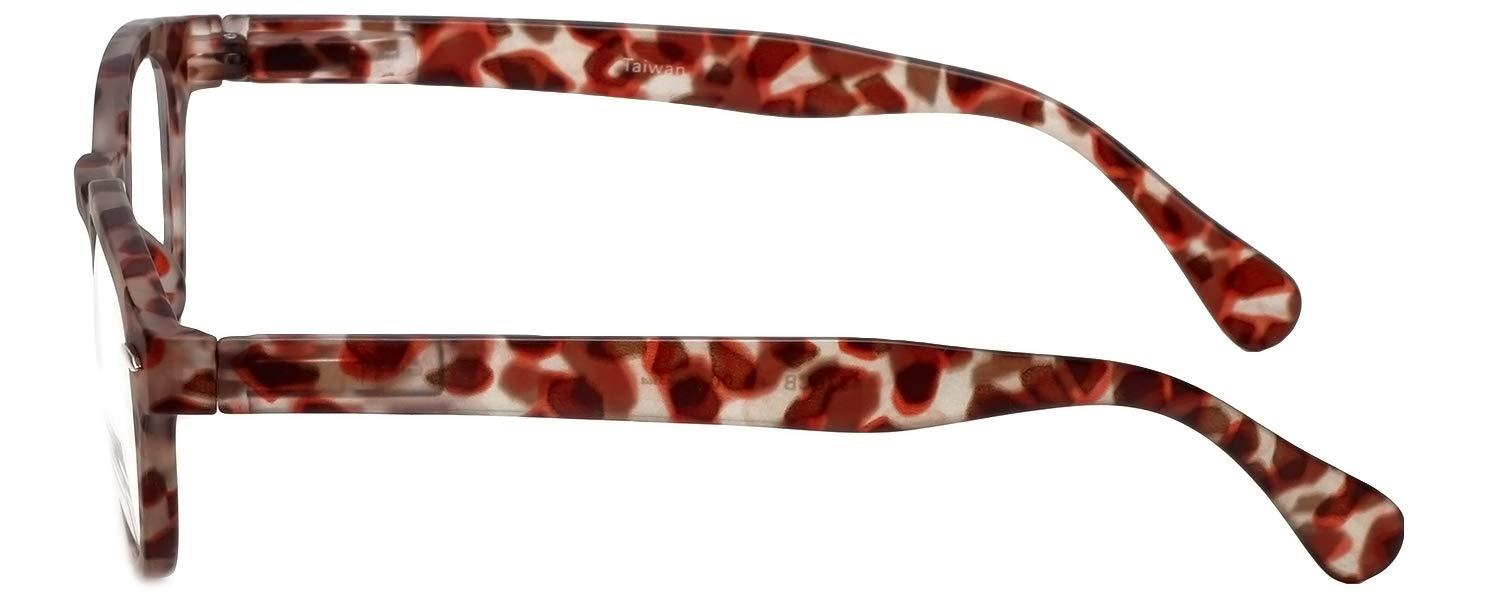 Calabria Calabria 4376CB Vintage Bi-Focal Reading Glasses w/Matching Case in Red +4