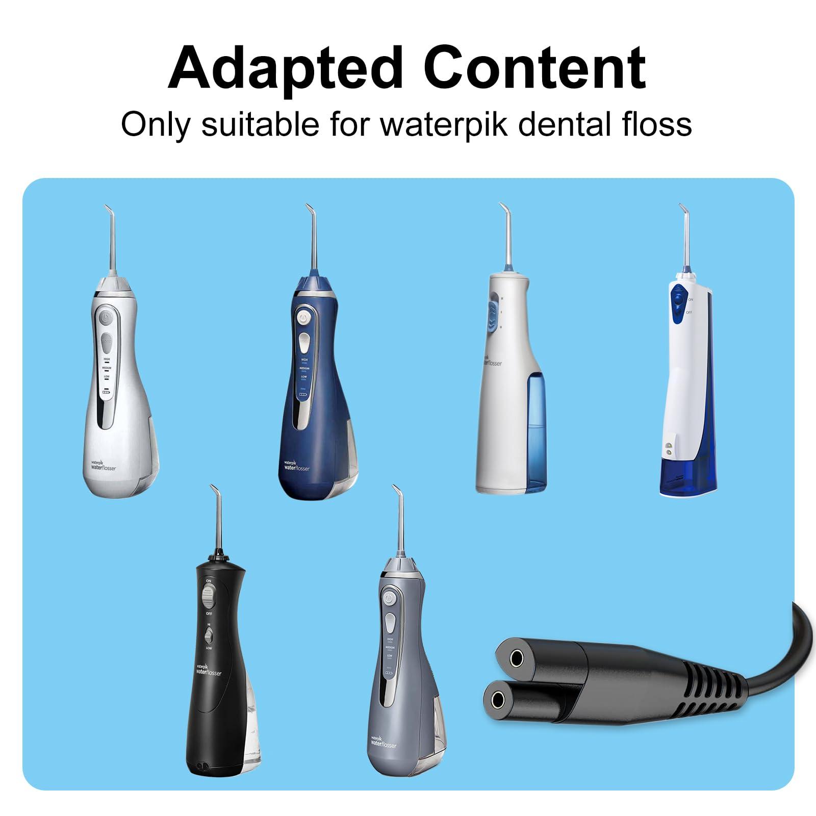 IIYL IIYL Charger Cord Replacement for Waterpik Water Flosser WP360 WP462 WP450 WF13 WP100 Water Flosser, USB Charging Cable (Black)