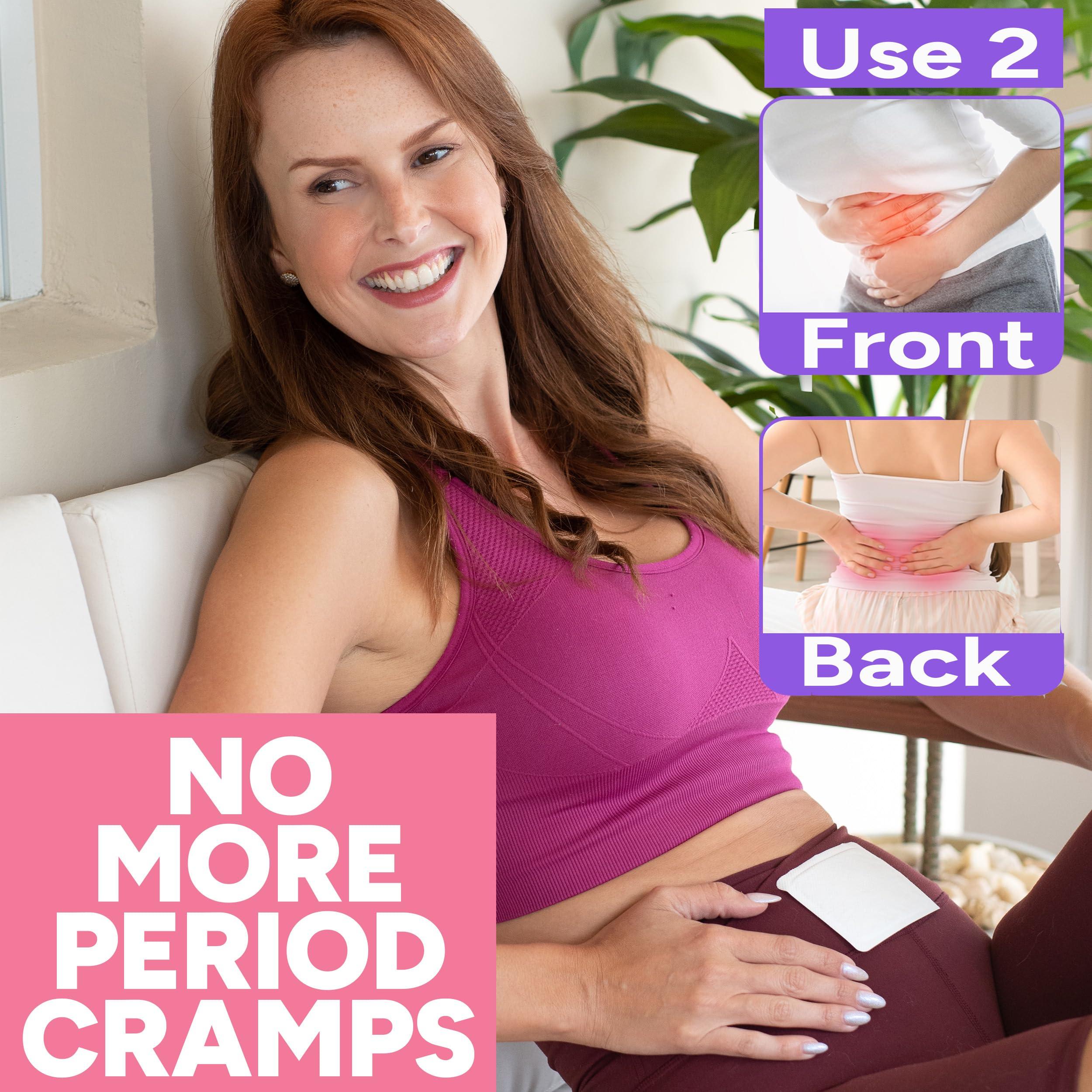 SunnyBay SunnyBay Heat Patches for Menstrual Cramp, Air-Activated Adhesive Heat Pads for Period, 130 F Warmth up to 8 Hours, Stick to Clothing Not Skin, 2.75 x3.5 inches, 10-Count, Pack of 2