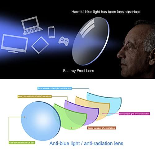 YIMI YIMI 2 Pairs Bifocal Reading Glasses Blue Light UV400 Protection Sport Sunglasses Far and Near Dual Use for Men Women Eyewear(Black and Brown, 2.50, multiplier_x)