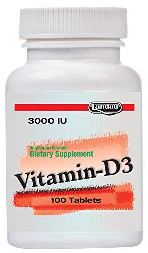Landau Landau Kosher Vitamin D3 3000 IU - 100 Tablets