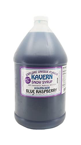 Bits N Things Kavern Snow Cone | Snowball Flavoring Syrup | (128 fl oz., Blue Raspberry)