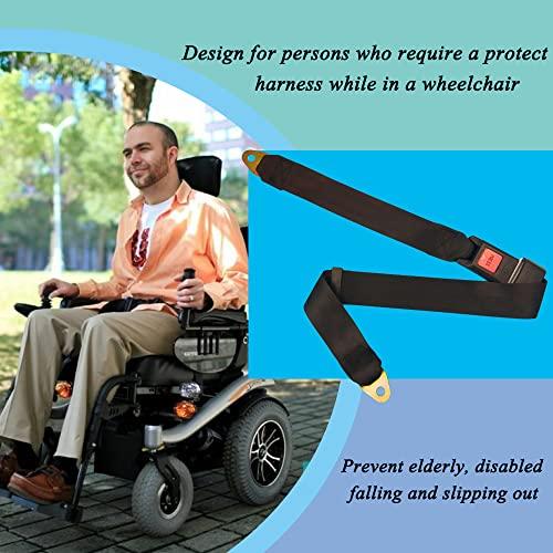 MENURSY Elderly Wheelchair Seat Belt for Disabled Patient - Electric Scooters Replacement Band Accessories, Adjustable up to 50\"L, 1.5\"W