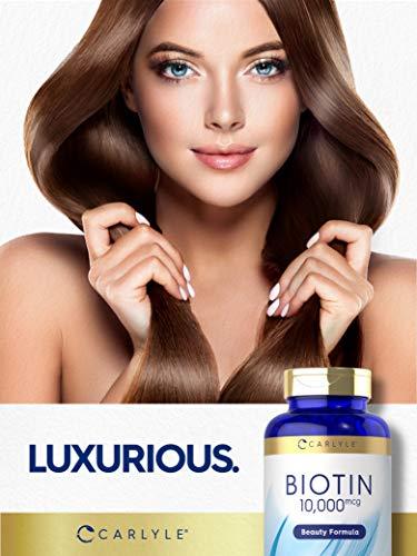 Carlyle Carlyle Biotin 10000mcg | 300 Softgels | Max Strength | Non-GMO, Gluten Free Supplement
