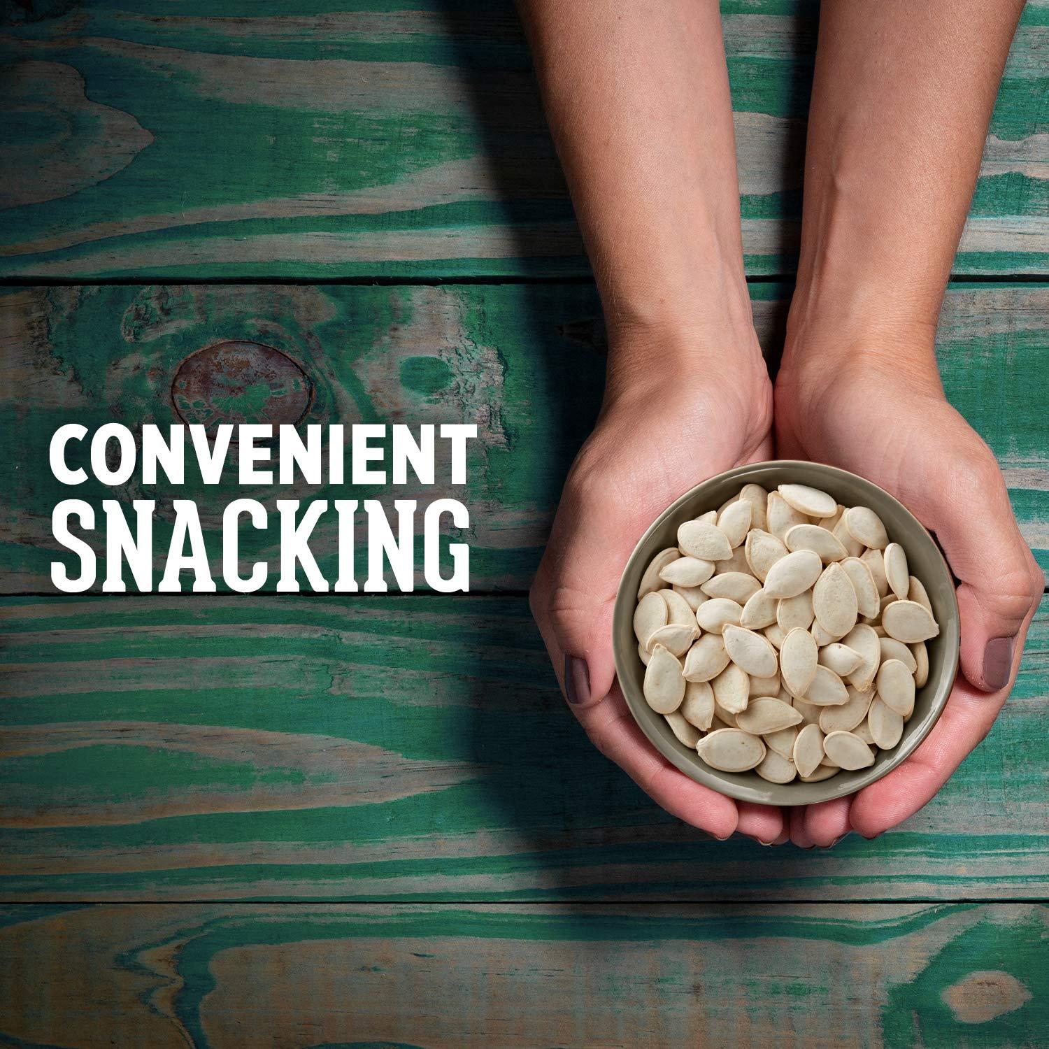 DAVID Seeds DAVID Seeds Salted and Roasted Pumpkin Seeds, Keto Friendly Snack, 5 OZ Bags, 12 Pack