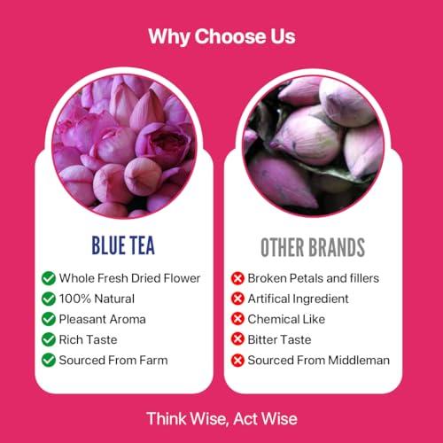 BLUE TEA BLUE TEA - Lotus Flower Tea - 1.40 Oz (Pack of 2)