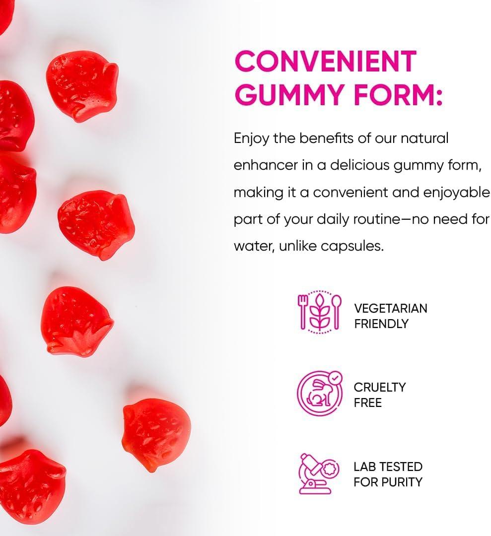 FRIEND OF DOROTHY FRIEND OF DOROTHY Raspberry C*M Gummies  Improves Sperm Volume and Load  Semen Volume Supplement  60 Capsules in tub - 100% Vegetarian