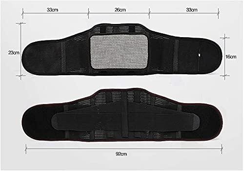 XMSM Breathable Lumbar Back Support Belt Women Men Lower Back Brace Adjustable Straps Support Plate for Back Pain & Stress Relief (Size : X-Large)