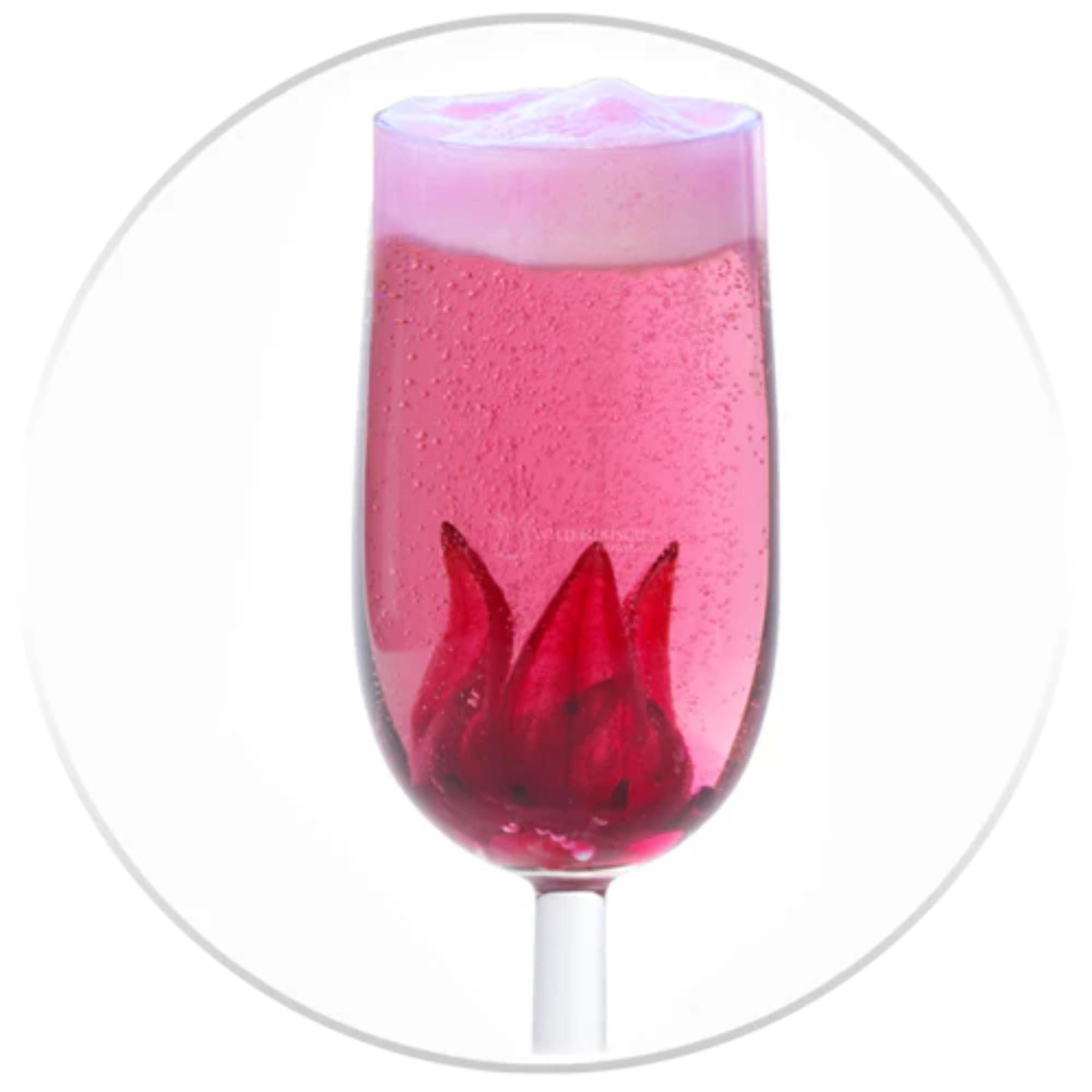 The Wild Hibiscus Flower Company Wild Hibiscus All Natural Hibiscus Cocktail Concentrate (Rose and Hibiscus)