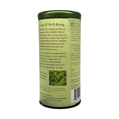 The Republic of Tea The Republic of Tea – Pineapple Ginger Daily Green Tea, 50 Tea Bag Tin