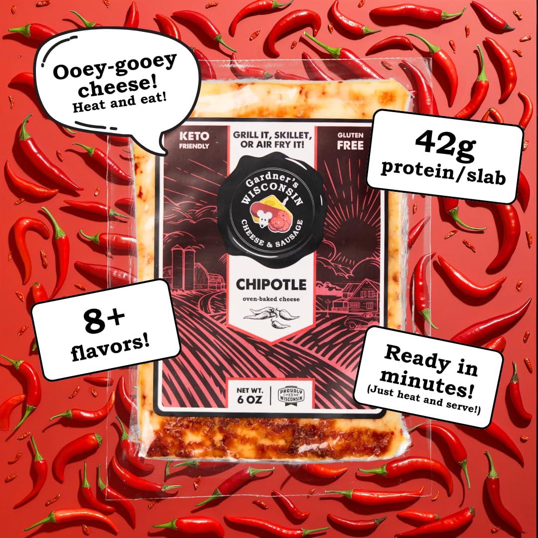 Gardner\'s Wisconsin Cheese Gardner\'s Wisconsin Cheese, Oven Baked Cheese (9 Pack, Oven Baked Bundle) - Artisan Cheese Made in Wisconsin, Perfect for Holiday Gifts, Grilling, Barbeques, and Holiday Season