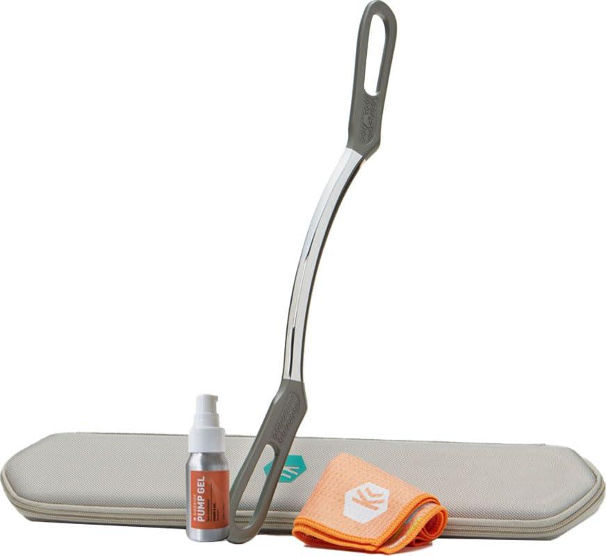 SIDEKICK Sidekick Bow Muscle Scraper - Stainless Steel Gua Sha Tool Full Kit Designed for IASTM to Relieves Back, IT Band, & Large Muscle Pain - Relieves IT Band Syndrome & Quad/Hamstring Strain