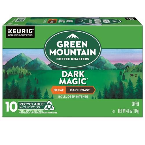Green Mountain Coffee Roasters Green Mountain Coffee Dark Magic Decaf, Keurig Single Serve K-Cup Pods, Dark Roast Coffee, 60 Count, (6 Packs of 10)