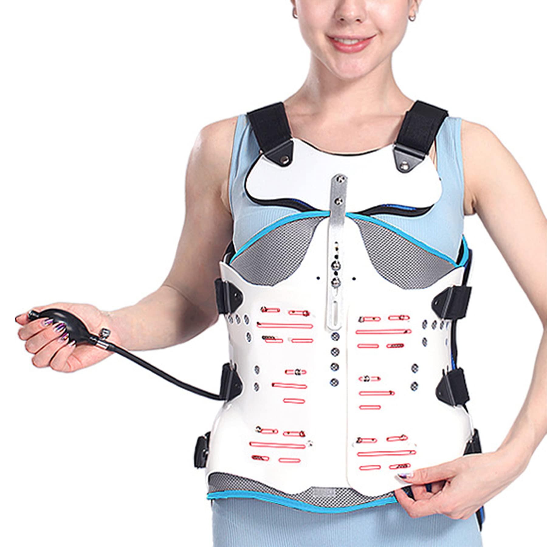 WILLQ WILLQ Thoracolumbar Fixed Brace ?Full Back Support Straps Laminectomy Disc Injury Spasmspre and Post Surgery Protection Rigid Adjustable Spinal Brace ?for Lumbar Vertebrae Fractures,Miss