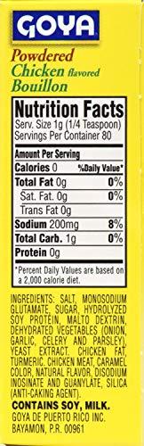 Goya Goya Powdered Chicken Flavored Bouillon, (3 Pack, Total of 8.46oz)