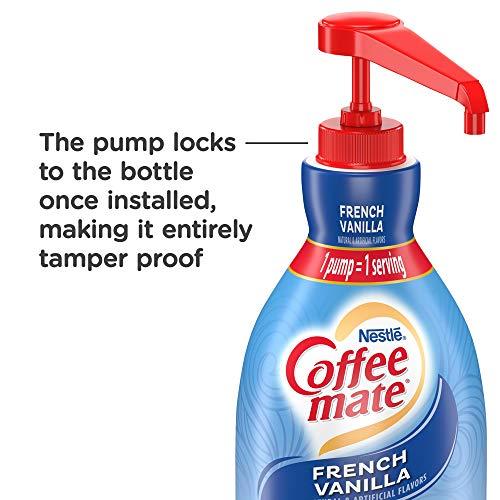 Coffee Mate Nestle Coffee Mate Coffee Creamer, French Vanilla, Concentrated Liquid Pump Bottle, Non Dairy, No Refrigeration, 50.7 oz (Pack of 6)