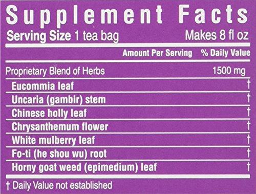 Triple Leaf Triple Leaf Blood Pressure Tea Bags, 1.06 Ounce 20 Count (Pack of 3)