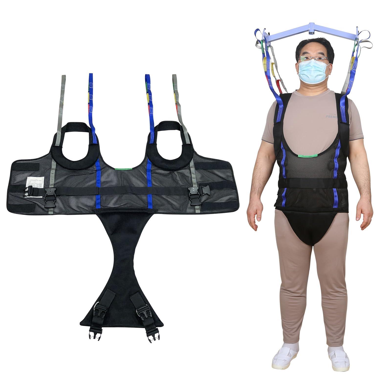 Ehucon Ehucon Patient Walking Sling for Standing Exercise,Hoyer Lift Walking Sling Standing Aids for Patient Ambulation Training -Safety Loading Weight 550 Lbs (Small (Pack of 1))
