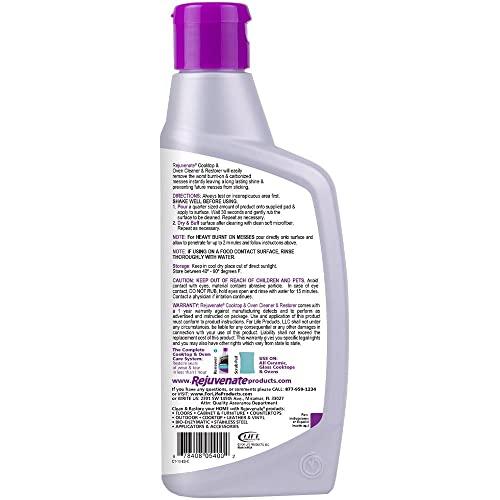 Rejuvenate Rejuvenate Glass and Ceramic Cooktop and Oven Cleaner and Restorer – 10 Ounce Oven Cleaner Includes Free Applicator Pad – Eliminates the Worst Burnt-On Messes
