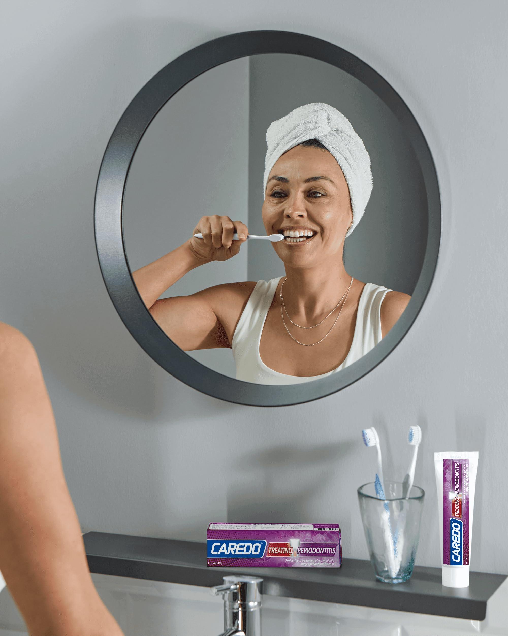 CAREDO Medicine Toothpaste Healing Early-Mid Periodontitis Treatment at Home, Gum Repair for Receding Gums, Gum Disease & Gingivitis Treatment, Periodontal Disease Treatment Hydroxyapatite Toothpaste, 3.52OZ