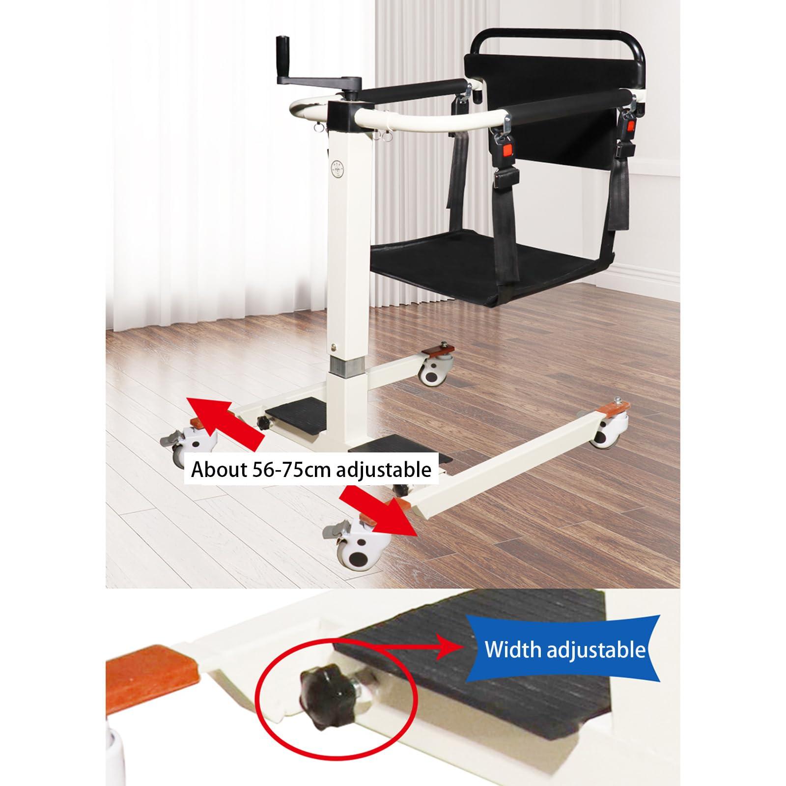 LXURY Patient Lifts for Home Use, Handicap Chair Lift, Portable Patient Lift, for Elderly Disabled Full Body Patient