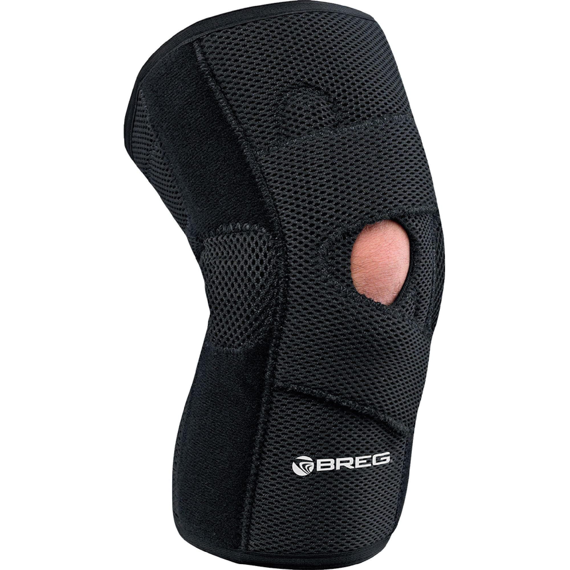 Breg Breg Airmesh Lateral Stabilizer with Hinge Soft Knee Brace (Left Knee, Large)