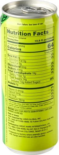 Kung Fu Tea Kung Fu Tea Canned Green Tea – Lightly Sweetened Green Tea in a Can, Ready to Drink – All Natural, Premium Iced Tea – 10.8 oz Cans, Pack of 6