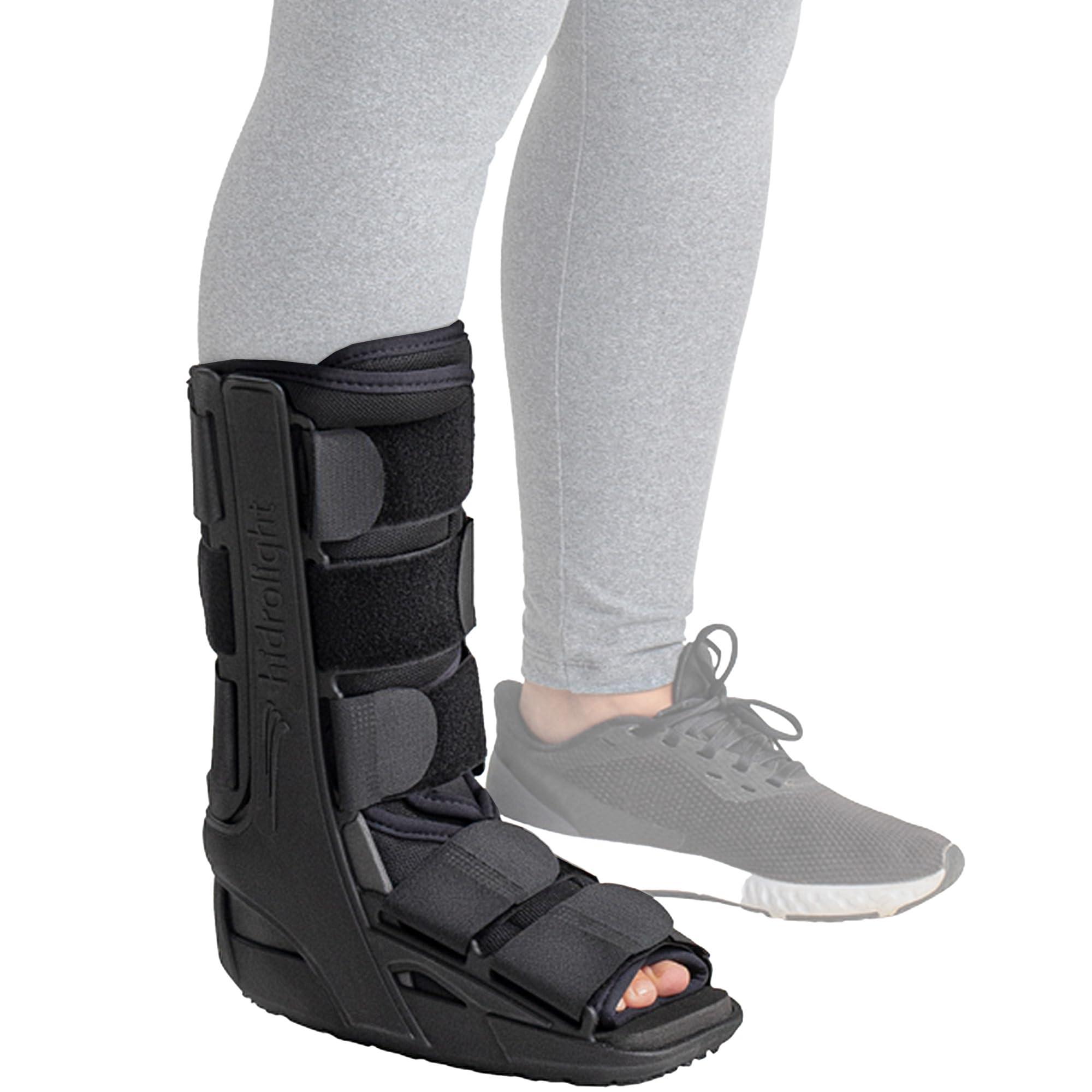 HIDROLIGHT HIDROLIGHT - Short Immobilizing Boot - Walking Boot for Broken Foot, Ankle Brace for Men & Women, Fracture Boot, Ankle Support Stabilizer, Medical Supplies - Fits Left and Right - Black, S