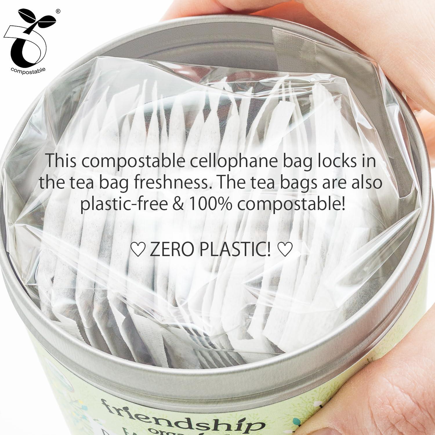 Friendship Organics Friendship Organics Decaf Green Mint Tea Bags, Organic and Fair Trade 22 Count