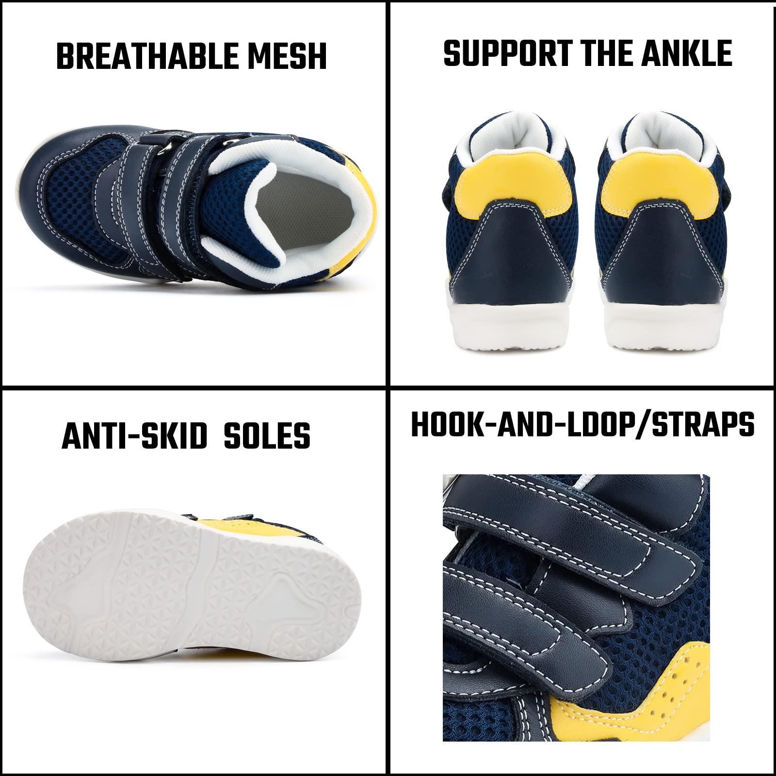 Orthopop Orthopedic Shoes for Toddlers and Kids,Sneakers with Arch and Ankle Support,Correcting Children Foot Problems Such As Flat Feet and Foot Valgus/varus Blue