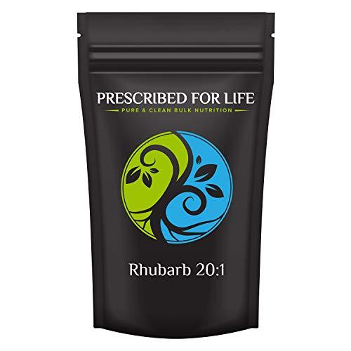 Prescribed For Life Prescribed For Life Rhubarb Root Powder 20:1 | Turkey Rhubarb Powder for Rhubarb Root Tea and Natural Stomach Health | Vegan, Gluten Free, Non GMO (4oz / 113g)