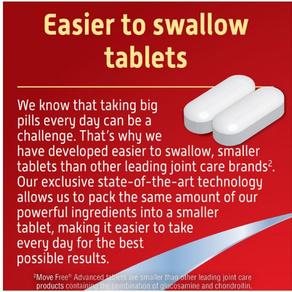 Schiff Move Free Advanced, 80 tablets - Joint Health Supplement with Glucosamine and Chondroitin (Pack of 12)