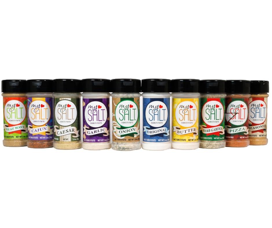 My Salt MySALT Original Salt Substitute 100% Sodium-Free Use at The Table and In All Your Low-Sodium Foods and Recipes