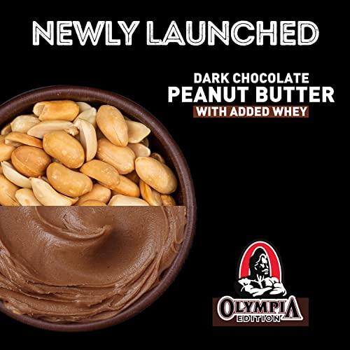 MYFITNESS PEANUT BUTTER MYFITNESS Peanut Butter Dark Chocolate Olympia Non-GMO Gluten-free No Preservative All Natural Ingredient High Protein Made with American Recipe (17.9 Ounce)