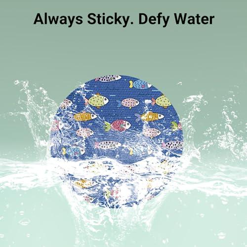 KOVOQ Kovoq Freestyle Libre 3 Sensor Adhesive Patches,Patterned Sensor Tape Protector,CGM Tape,16 pcs Colorful,Waterproof & Sweatproof,Sensor Covers for Kids Women Men,Sensor Tape,Animal