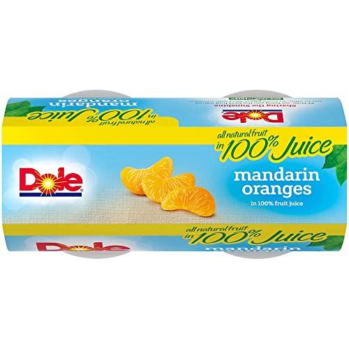 Dole Dole Fruit Bowls Mandarin Oranges in 100% Juice Snacks, 4oz 36 Total Cups, Gluten & Dairy Free, Bulk Lunch Snacks for Kids & Adults