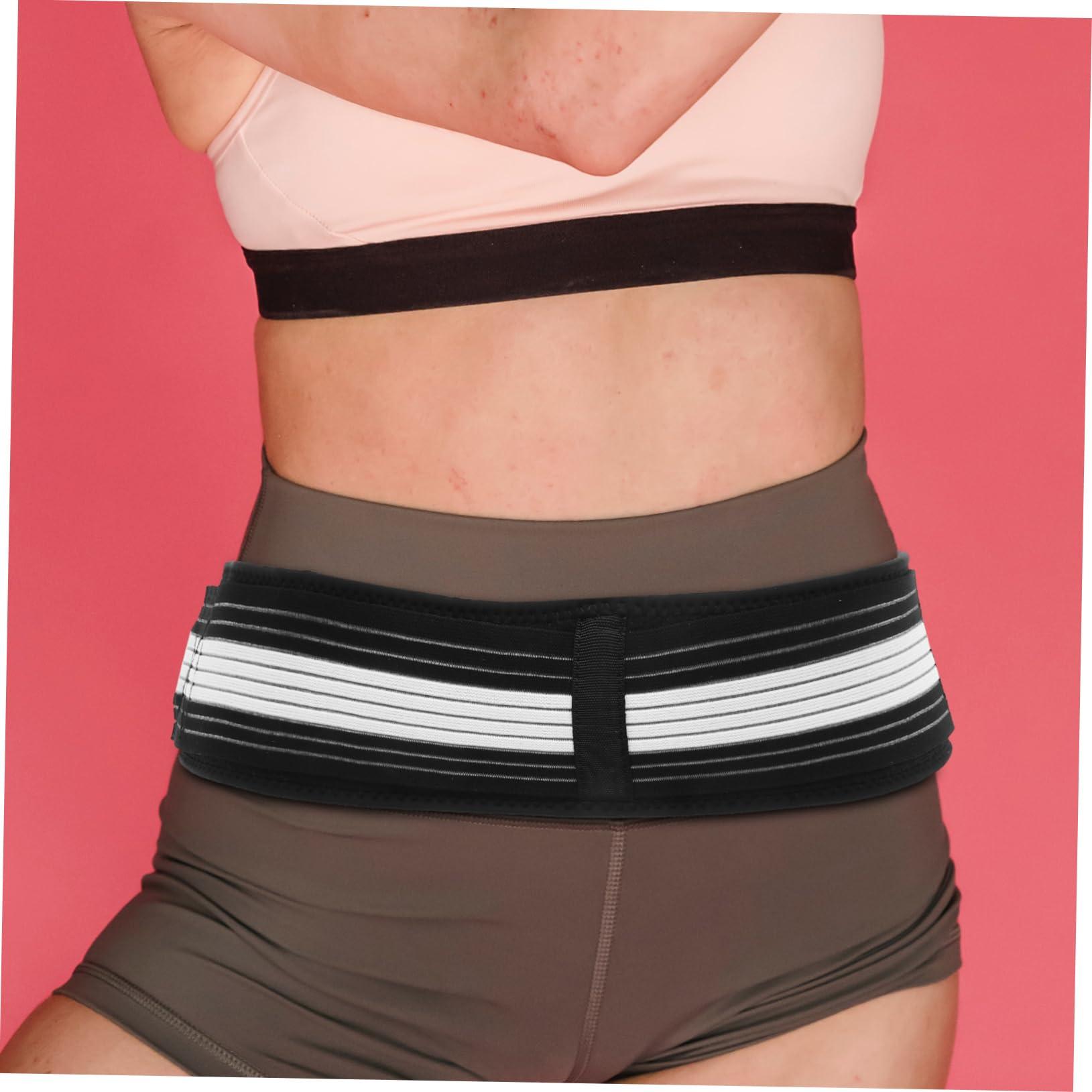 Mobestech Mobestech Pelvic Correction Belt Woman Tilt Abdominal Maternity Pads Sashes for Women Sacroiliac Support Belt Pregnancy Lumbar Waist Trainer Joint Postpartum Belly Band Wrap Black Spandex