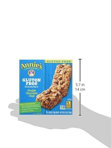 Annie's Homegrown Annie\'s Gluten Free Chewy Granola Bars, Double Chocolate Chip, 5 Bars, 4.9 oz.