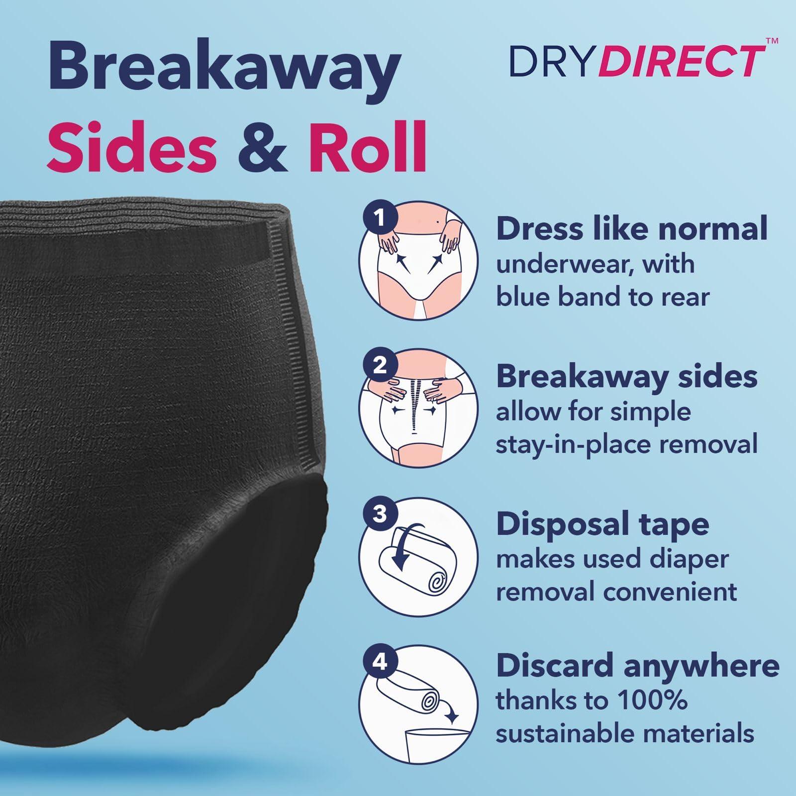 DRY DIRECT Dry Direct Noir Ultimate Protective Underwear (Small - Pack of 14) by Parentgiving