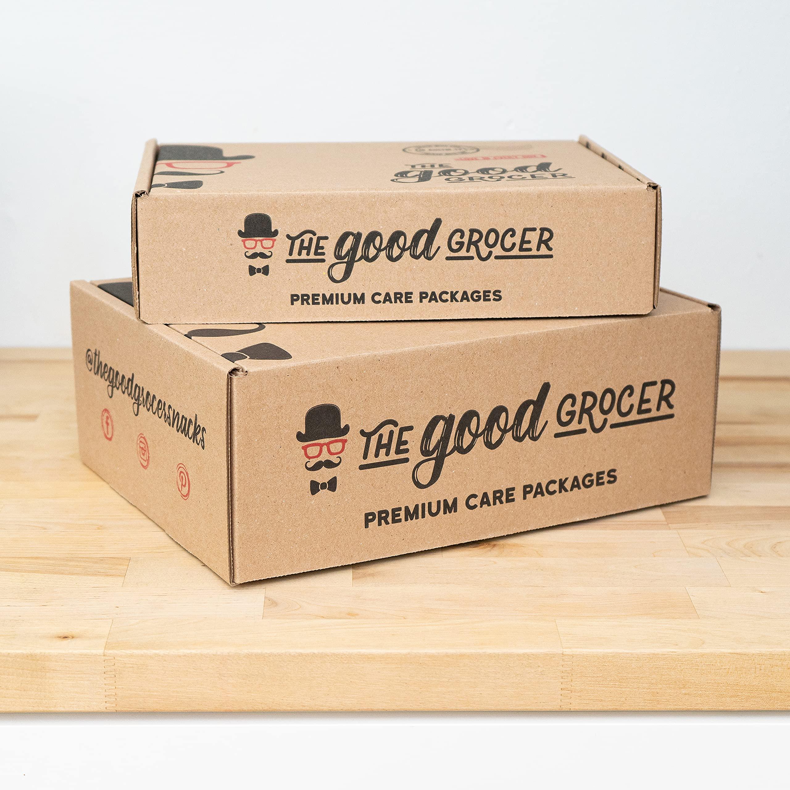 The Good Grocer Deluxe GLUTEN FREE and VEGAN (Dairy Free) Snacks Care Package: Delicious Protein Bars, Cookies, Chips, Puffs, Fruit & Nuts, Healthy Gift Basket Alternative, Snack Variety Pack, College Student Care Package